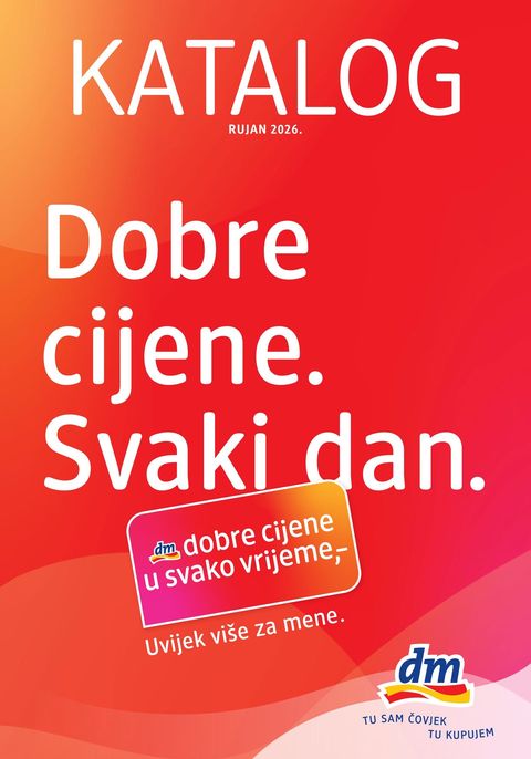 Naslovnica: dm katalog 01.09.2026. – 15.09.2026.