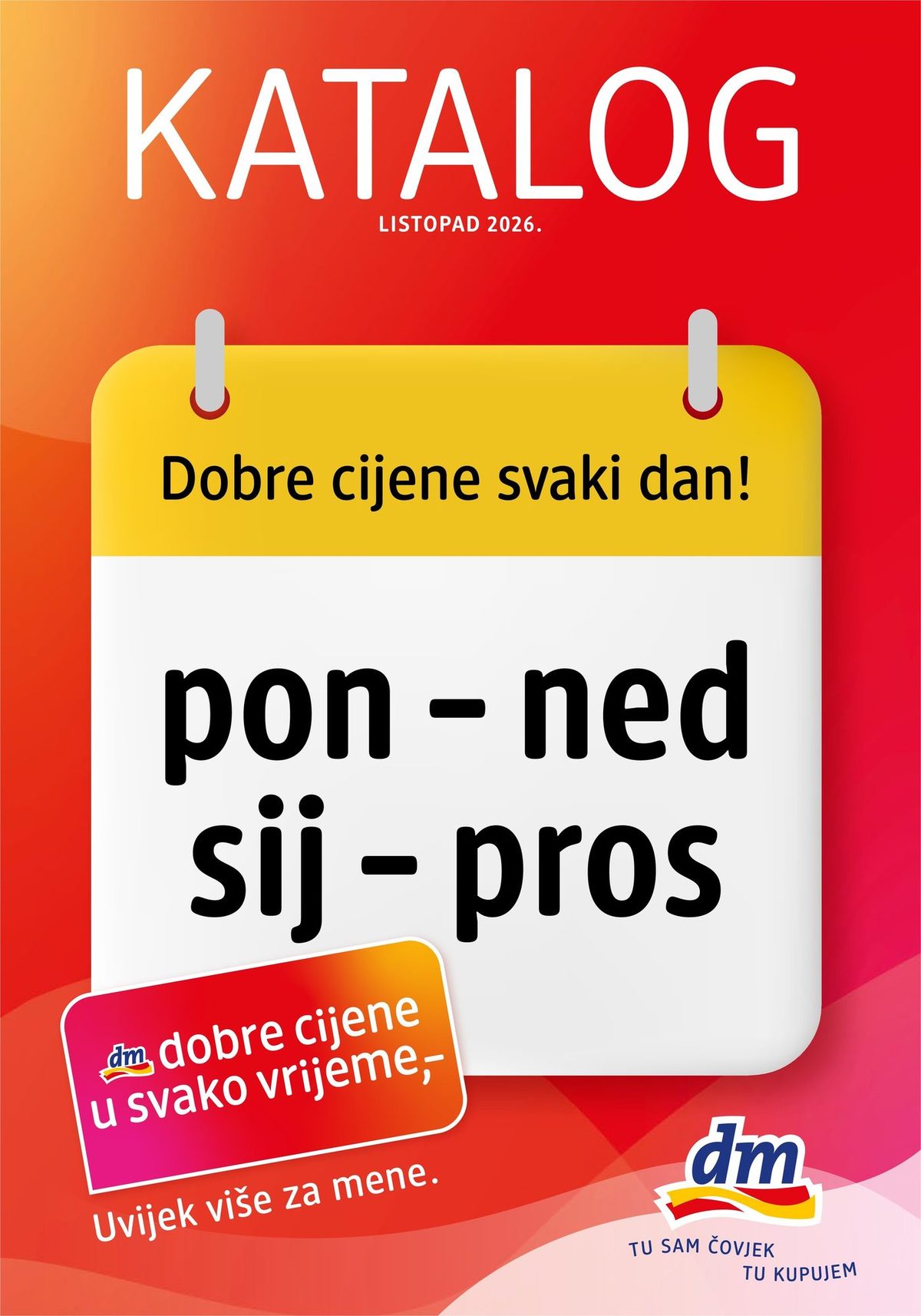 Naslovnica dm Katalog - listopad 2026 do 15.10., 206 proizvoda u akciji, vrijedi 01. 10. 2026. – 15. 10. 2026.