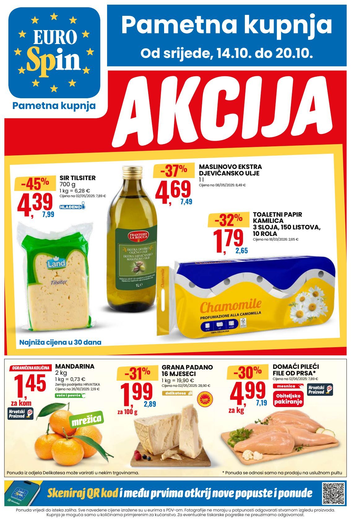 Naslovnica Eurospin katalog do 20.10., 114 proizvoda u akciji, vrijedi 14. 10. 2026. – 20. 10. 2026.