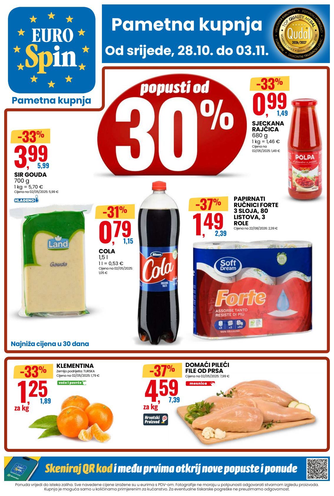 Naslovnica: Eurospin katalog 28.10.2026. – 03.11.2026.