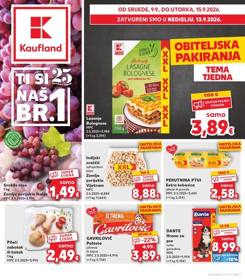 Naslovnica: Kaufland katalog 09.09.2026 - 15.09.2026 (1)