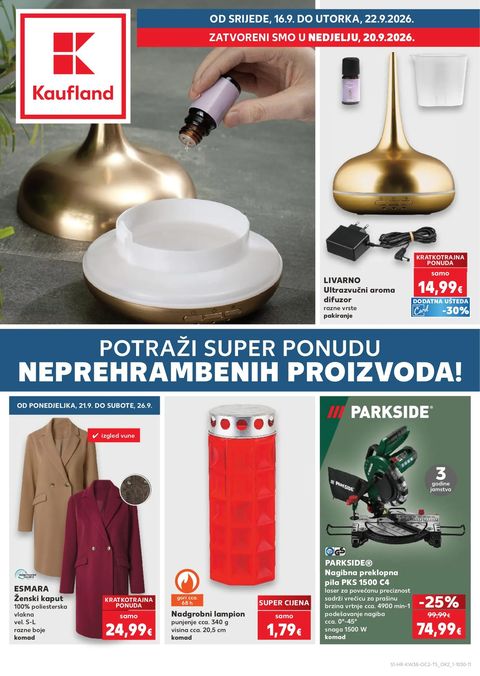 Naslovnica: Kaufland katalog 16.09.2026 - 22.09.2026 (3)