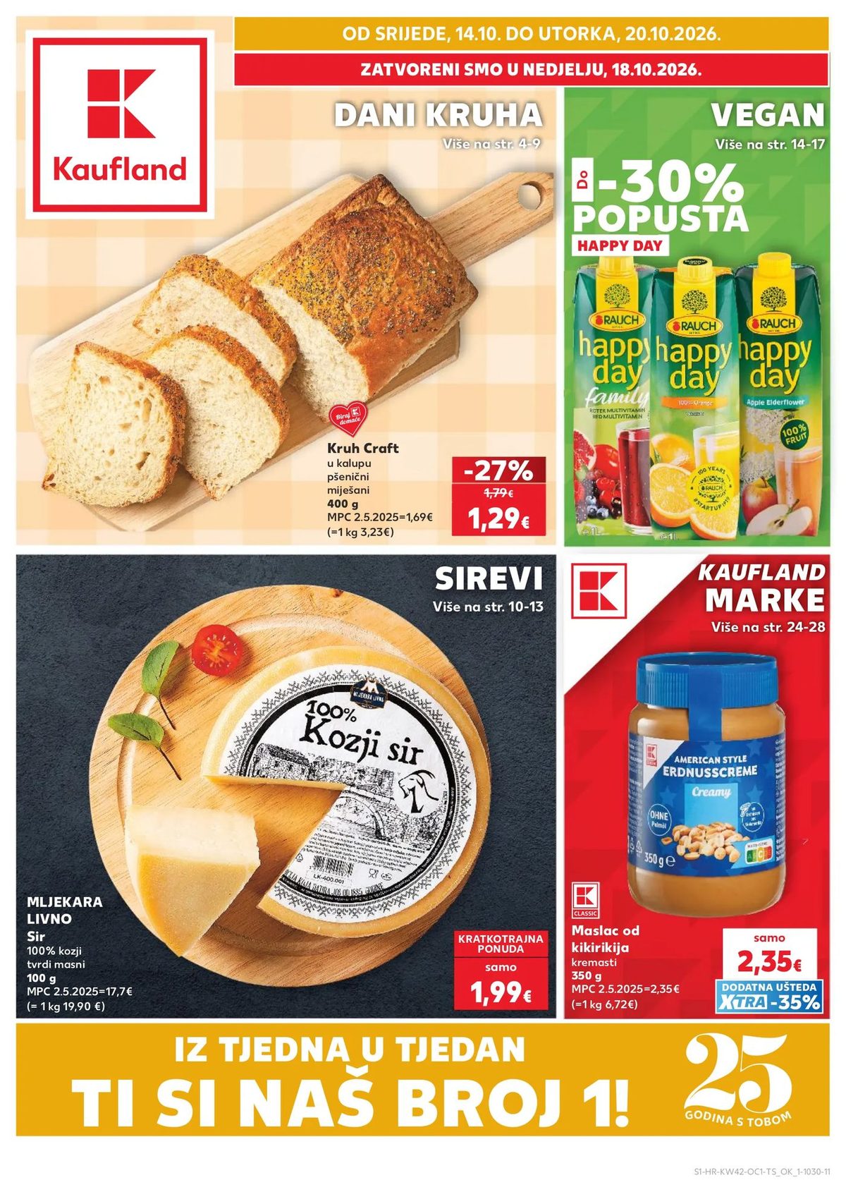 Naslovnica Kaufland katalog (2) do 20.10., 76 proizvoda u akciji, vrijedi 11. 10. 2026. – 20. 10. 2026.