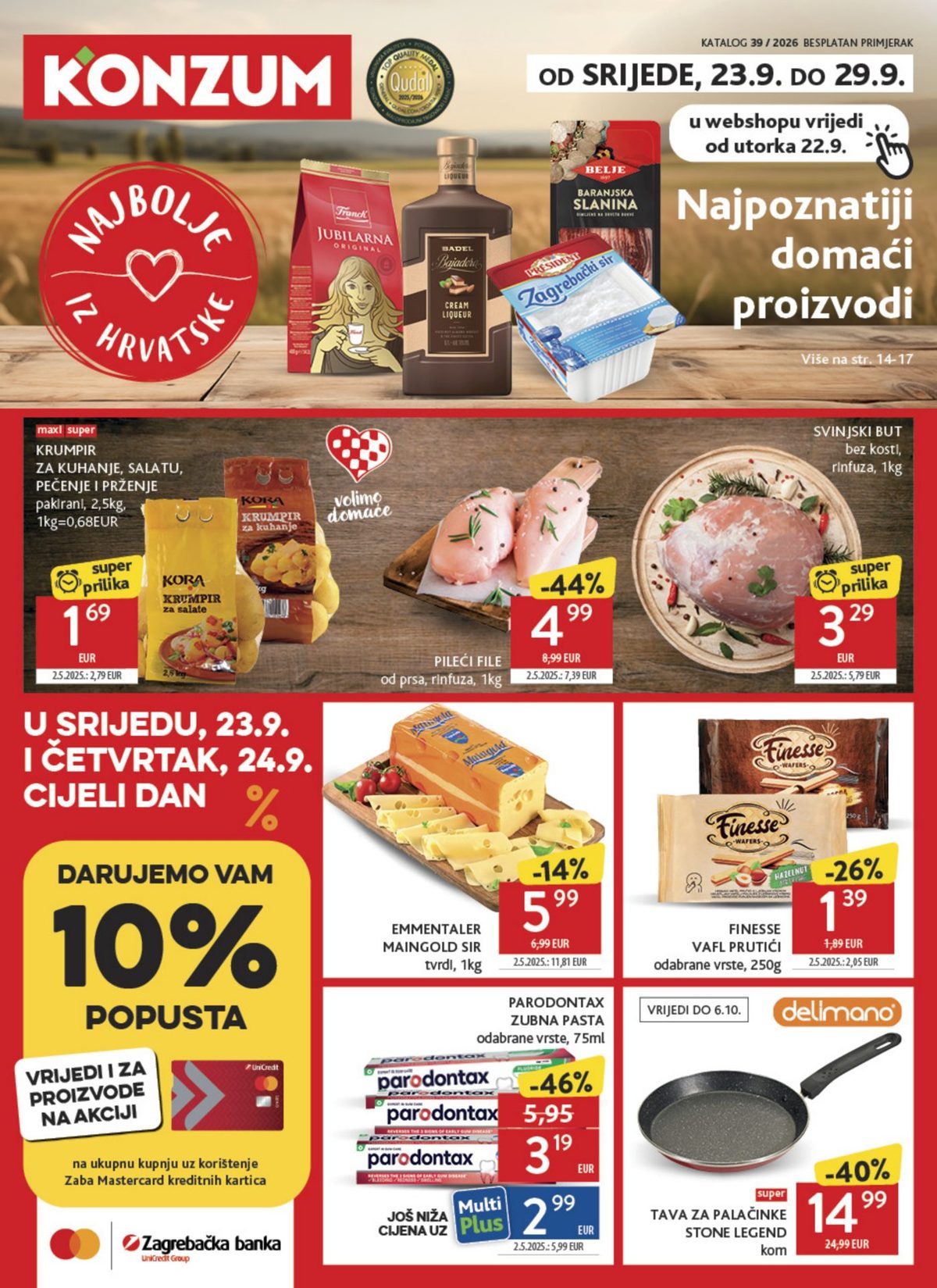 Naslovnica Konzum katalog do 29.9., 362 proizvoda u akciji, vrijedi 23. 09. 2026. – 29. 09. 2026.