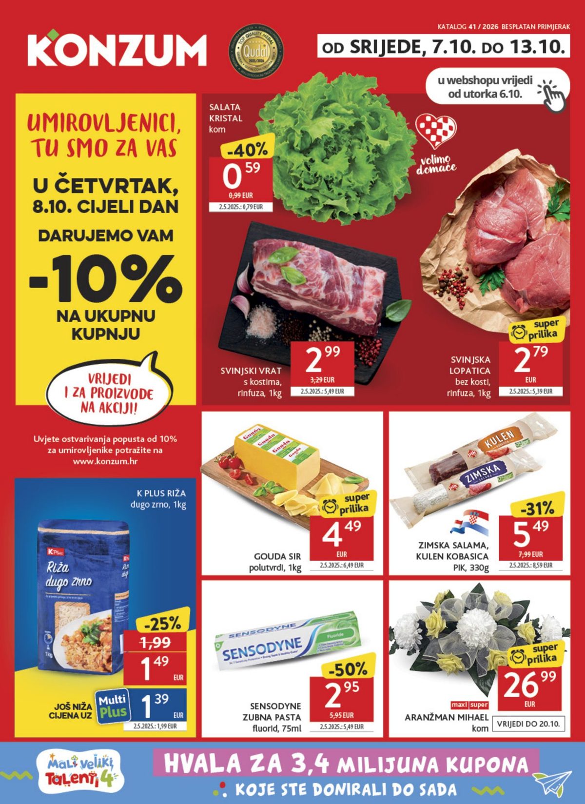 Naslovnica: Konzum katalog 07.10.2026. – 13.10.2026.