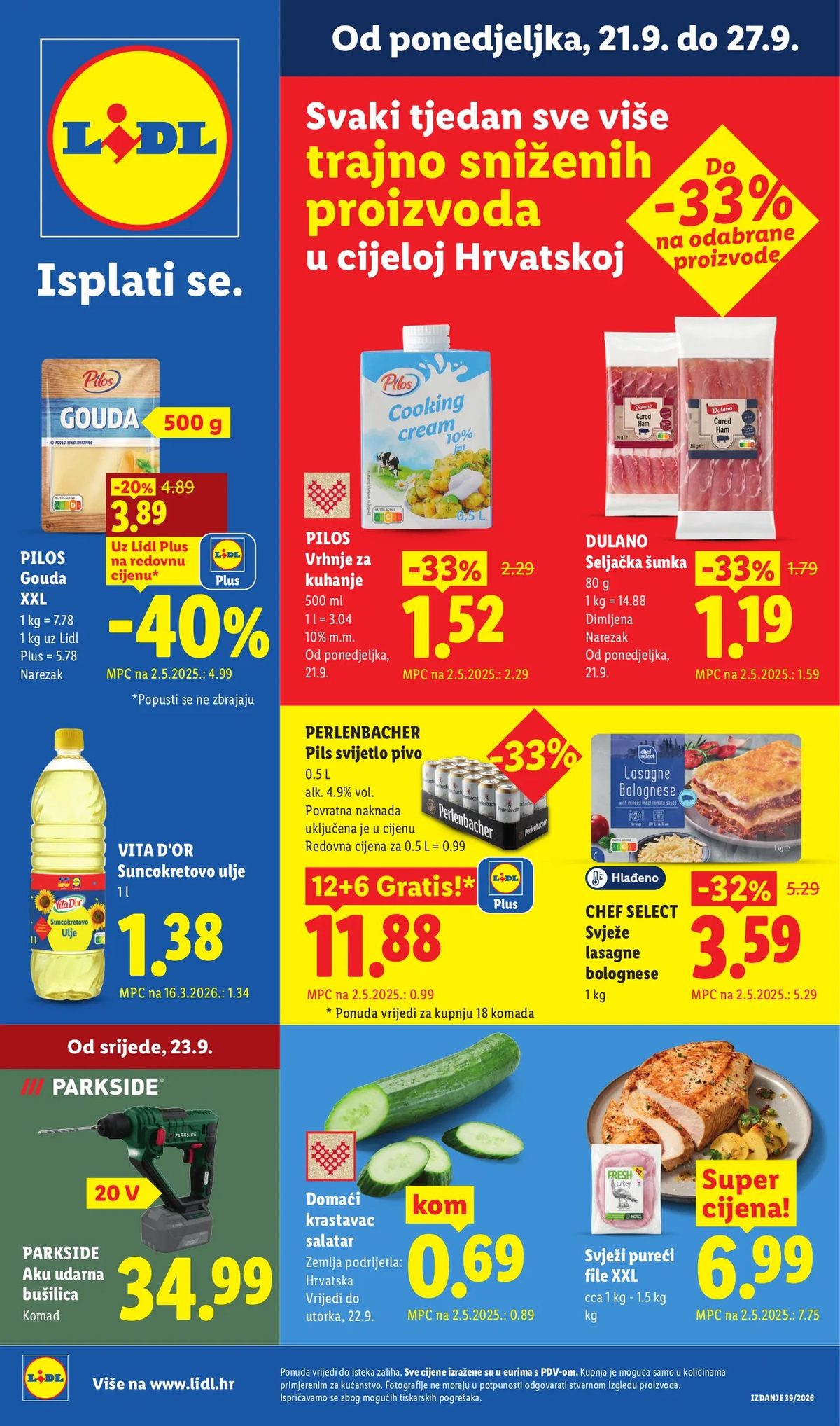 Naslovnica Lidl katalog do 27.9., 281 proizvoda u akciji, vrijedi 17. 09. 2026. – 27. 09. 2026.