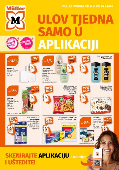 Naslovnica: MÜLLER katalog 14.09.2026. – 20.09.2026.