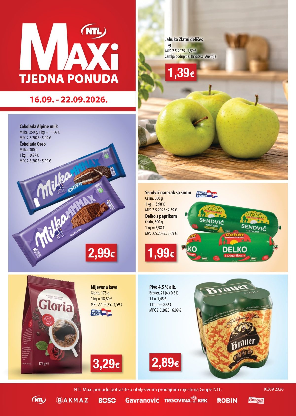 Naslovnica NTL letak Katalog 16 do 22.9., 159 proizvoda u akciji, vrijedi 16. 09. 2026. – 22. 09. 2026.