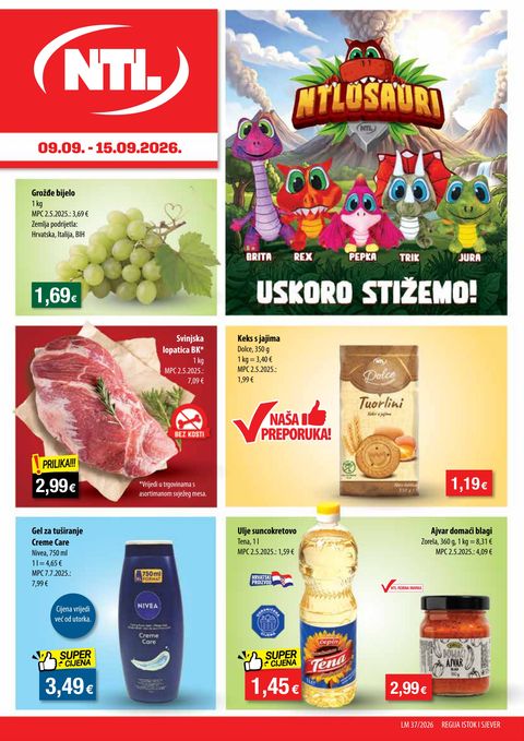 Naslovnica: NTL letak Sjever 09.09.2026. – 15.09.2026.