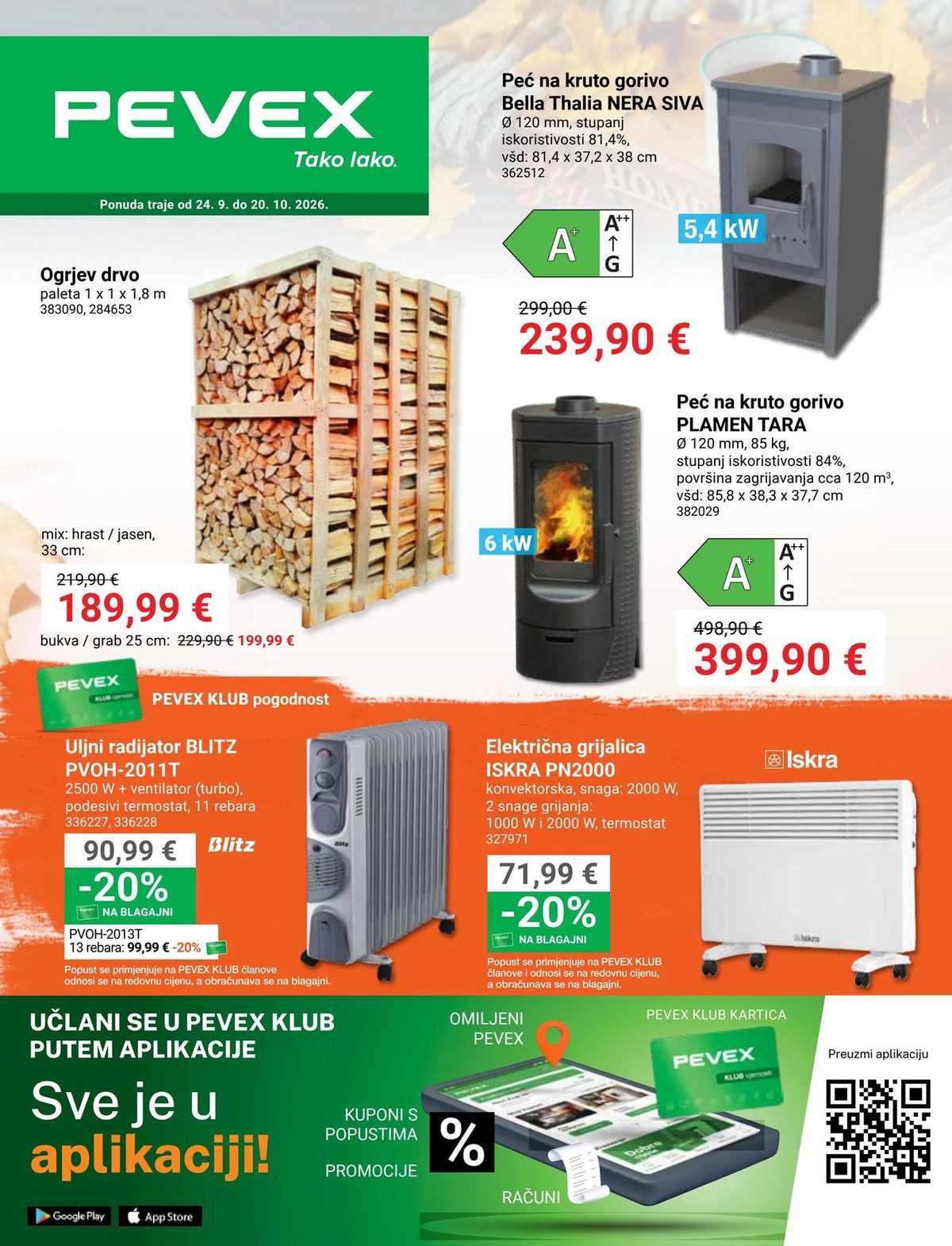 Naslovnica Pevex katalog do 20.10., 453 proizvoda u akciji, vrijedi 24. 09. 2026. – 20. 10. 2026.