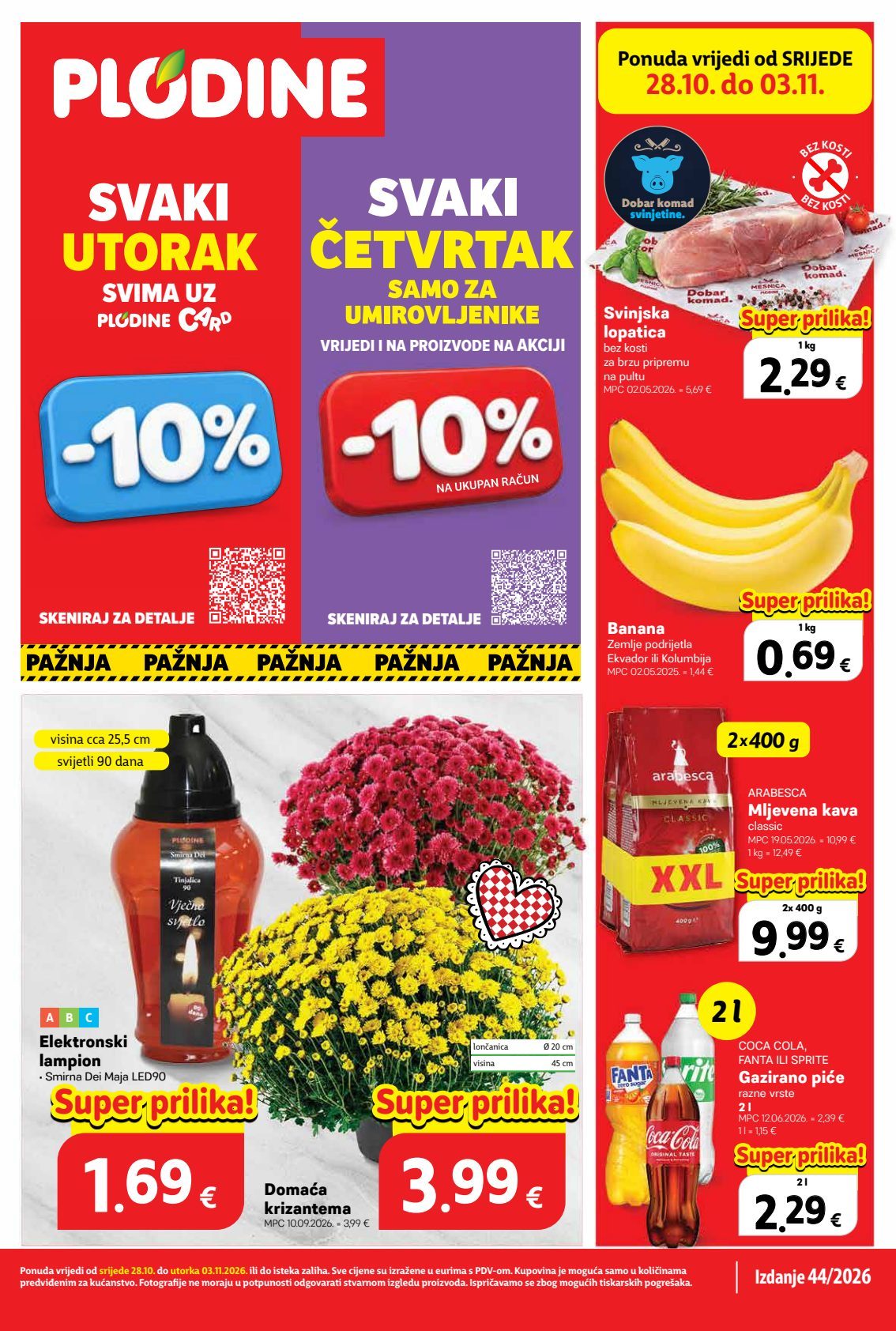 Naslovnica: Plodine katalog 28.10.2026. – 03.11.2026.