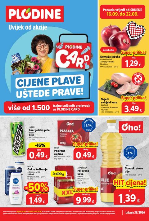 Naslovnica: Plodine katalog 38 16.09.2026. – 22.09.2026.
