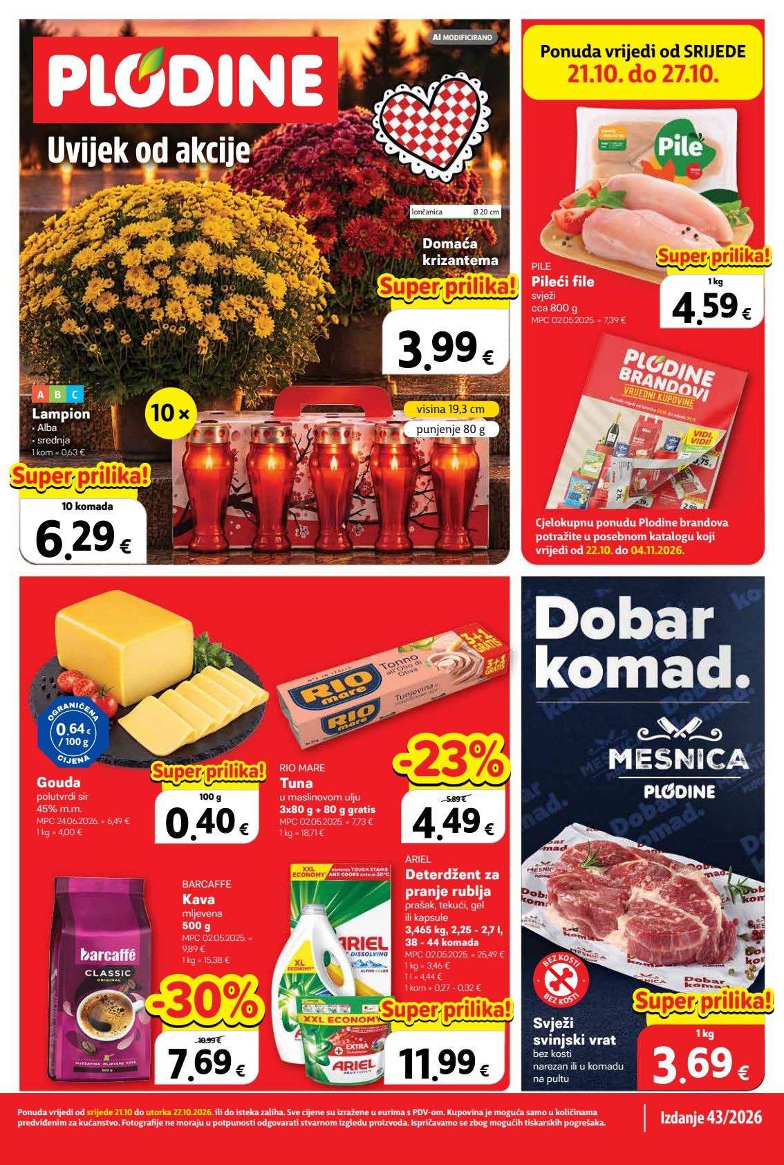 Naslovnica: Plodine katalog 43 21.10.2026. – 27.10.2026.
