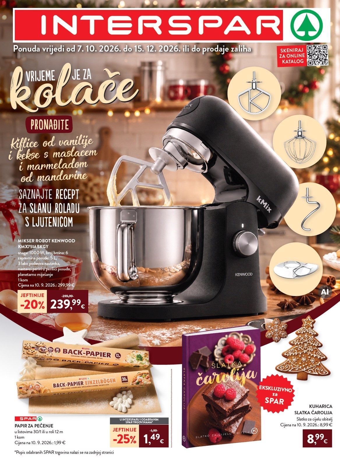 Naslovnica: SPAR katalog 07.10.2026. – 15.12.2026.