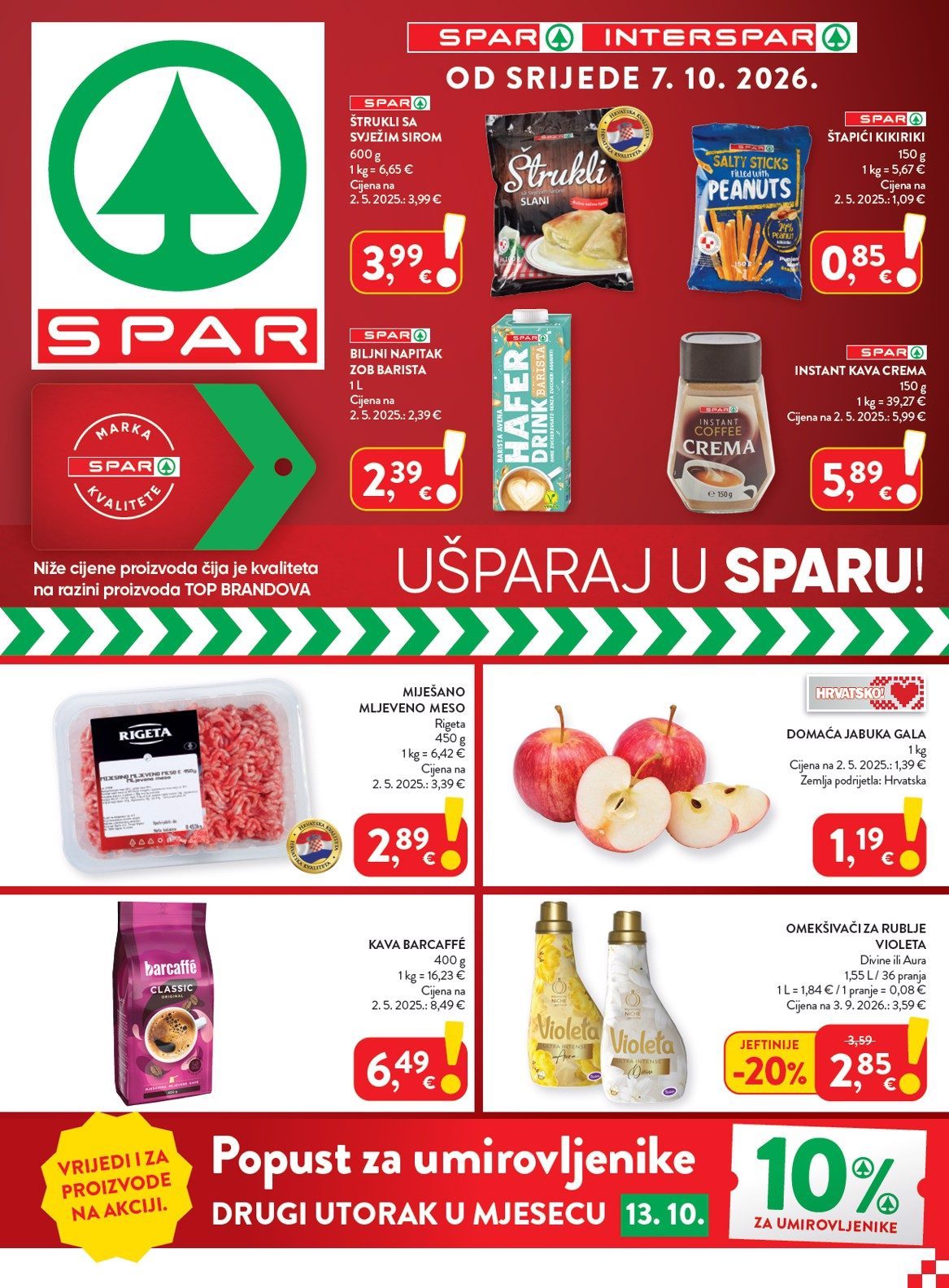 Naslovnica: SPAR letak 07.10.2026. – 13.10.2026.