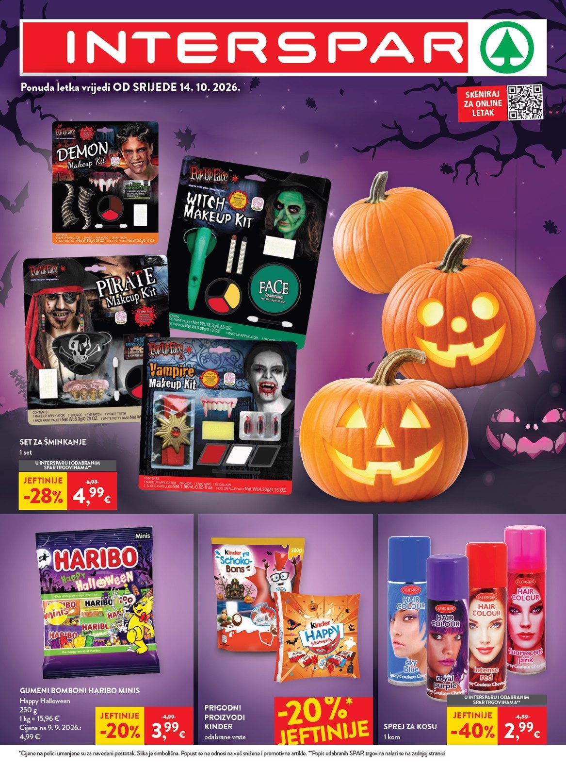 Naslovnica SPAR katalog do 27.10., 64 proizvoda u akciji, vrijedi 14. 10. 2026. – 27. 10. 2026.